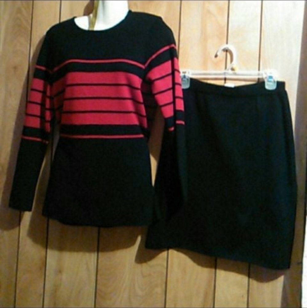 sag harbor sweater skirt set